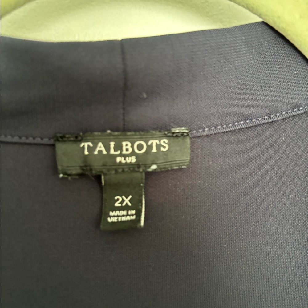 Talbots 2 pieces cardigan2X with matching pants 1X Navy - Picture 3 of 8